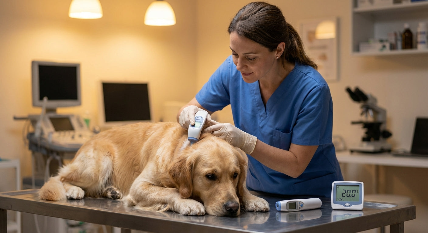 Fiebermessung beim Tier - Rektale vs. Infrarot-Thermometer in der Veterinärpraxis