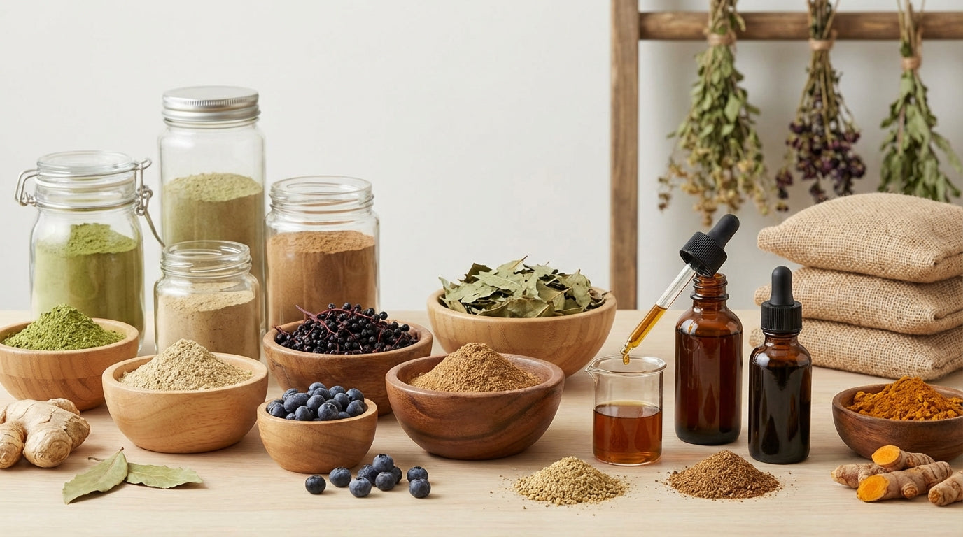 pflanzenpulver-extrakte
