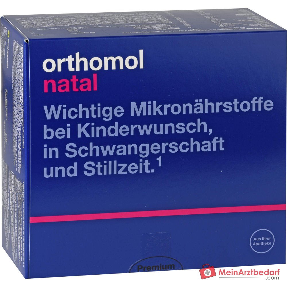 Orthomol Natal Tabletten/Kapseln Kombipackung, 30 Portionen.