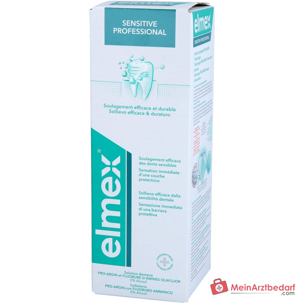 elmex Sensitive Professional Arginin / Aminfluorid / Natriumfluorid Zahnspülung, 400 ml.