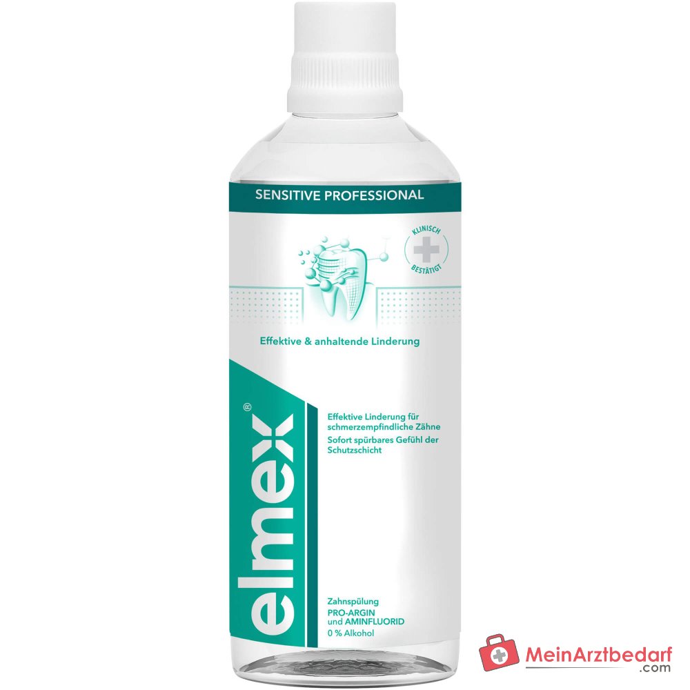 elmex Sensitive Professional Arginin / Aminfluorid / Natriumfluorid Zahnspülung, 400 ml.