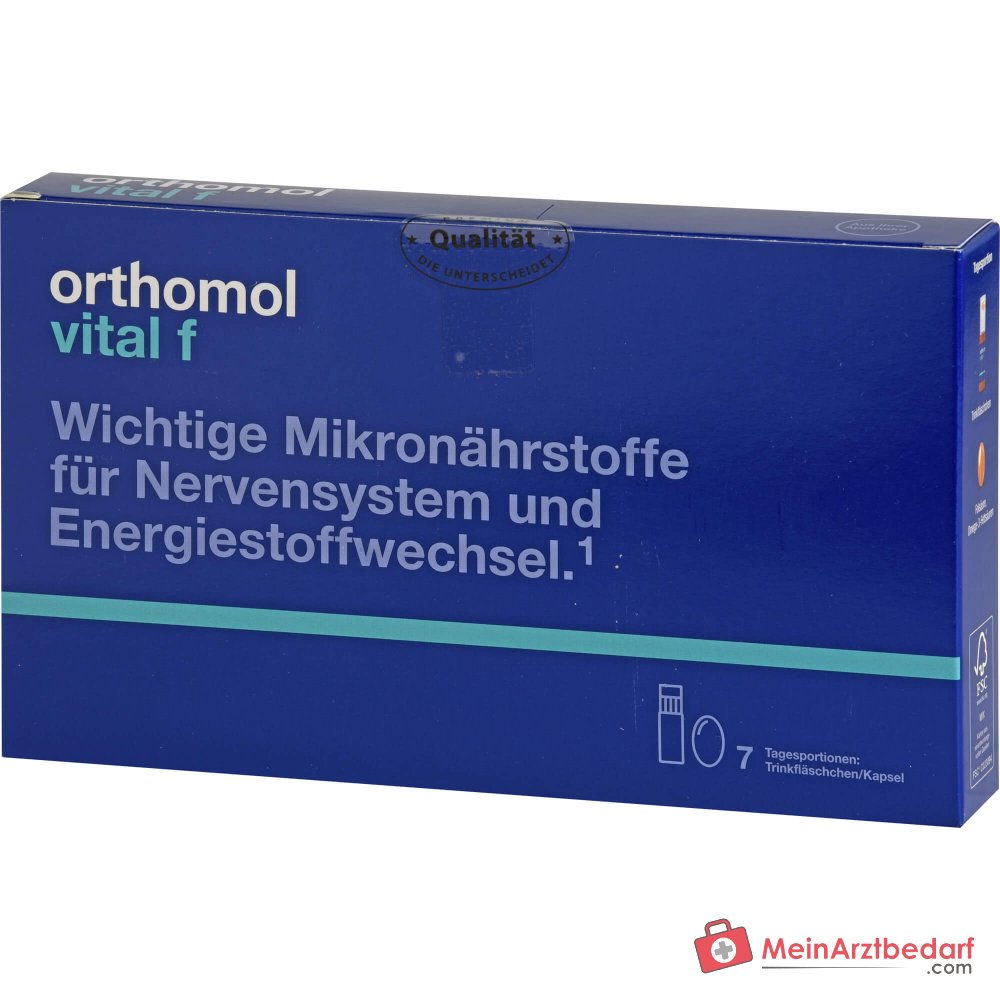 Orthomol Vital f Trinkfläschchen mit Kapseln, 7 St..