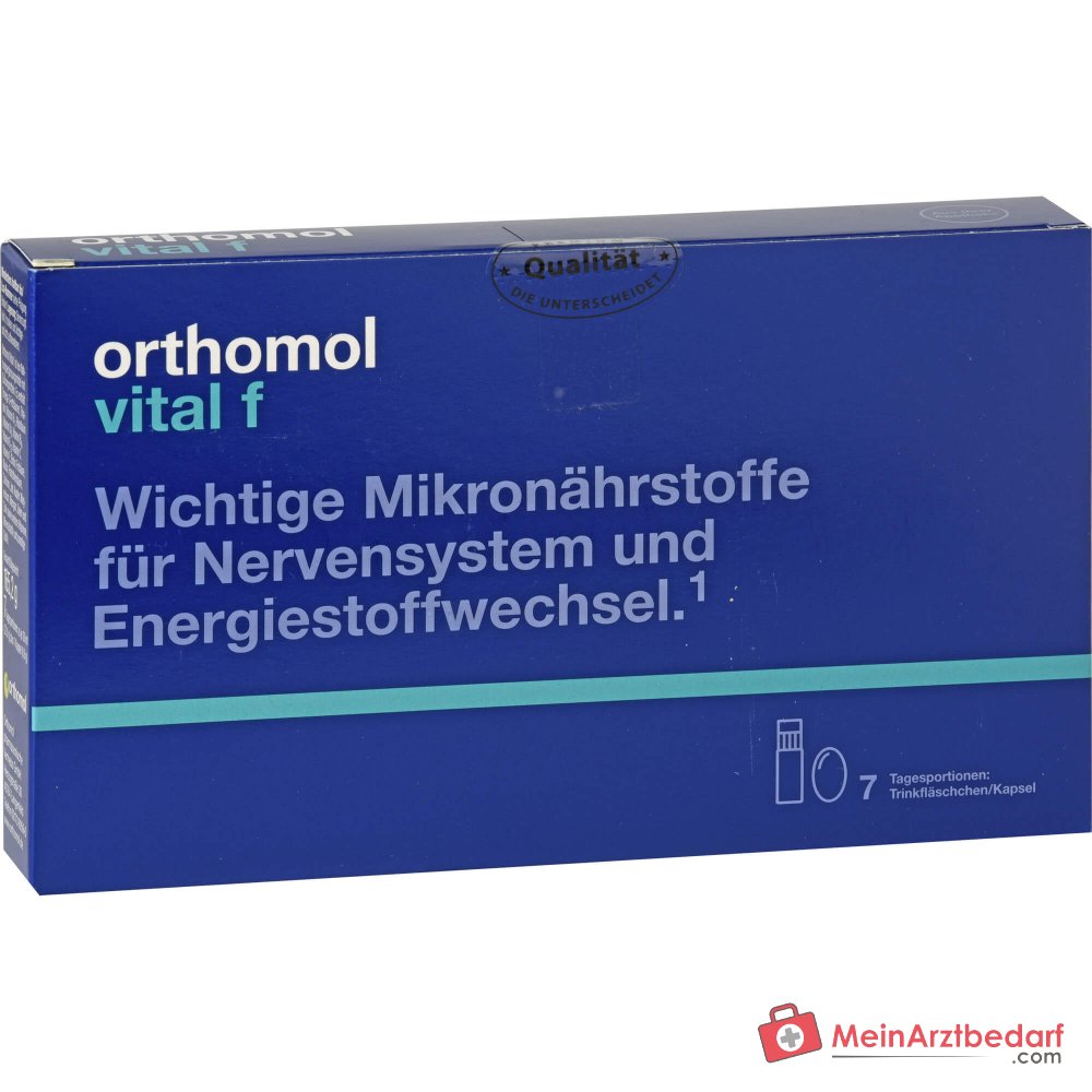 Orthomol Vital f Trinkfläschchen mit Kapseln, 7 St..