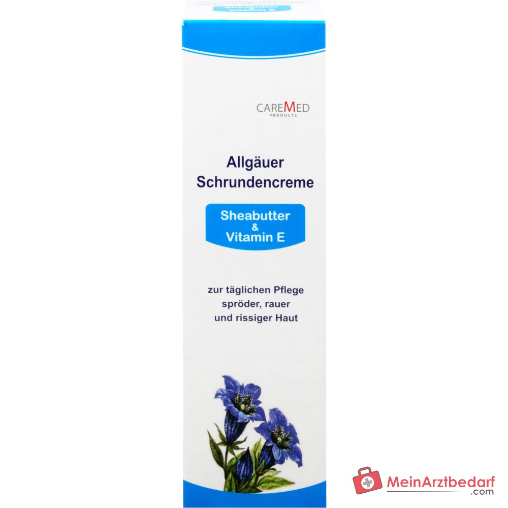 CareMed Allgäuer Schrundencreme Salicylsäure / Mandelöl / Sheabutter / Vitamin E Creme, 125 ml.