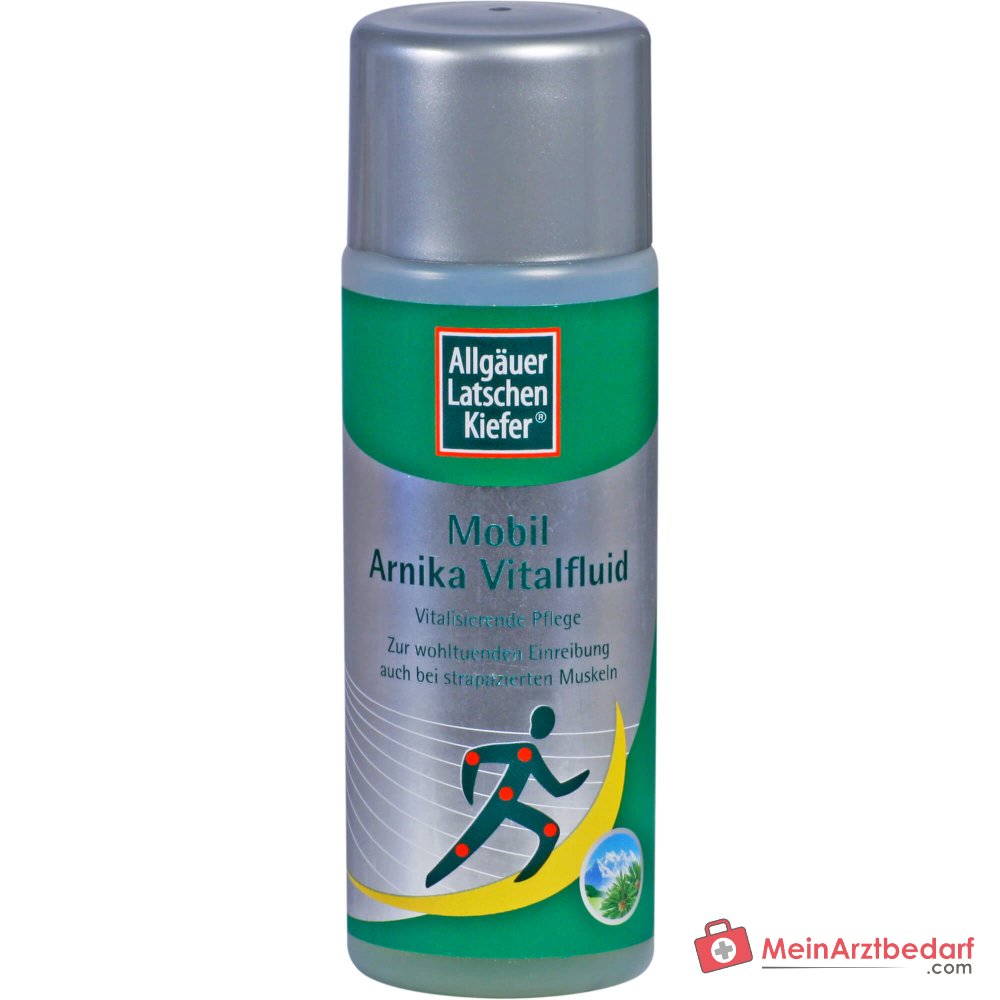Allgäuer Latschenkiefer Arnika Vital Fluid Arnikaextrakt / Latschenkiefernöl / Menthol / Campher Körperpflege, 100 ml.