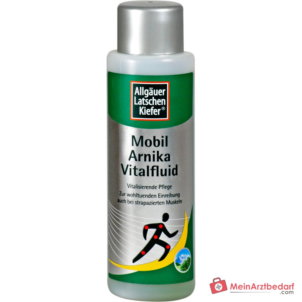 Allgäuer Latschenkiefer Arnika Vital Fluid Arnikaextrakt / Latschenkiefernöl / Menthol / Campher Körperpflege, 250 ml.