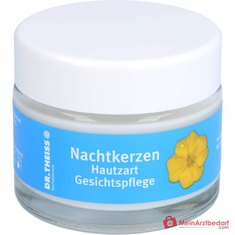 Dr. Theiss Nachtkerzen Hautzart Nachtkerzenöl / Weizenkeimöl / Avocadoöl / Mandelöl / Kamelienöl Gesichtspflege Creme, 50 ml.