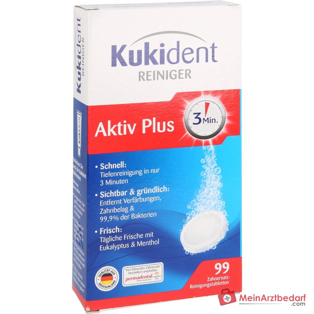 Kukident Aktiv Plus Express Reiniger Tabletten, 99 St..