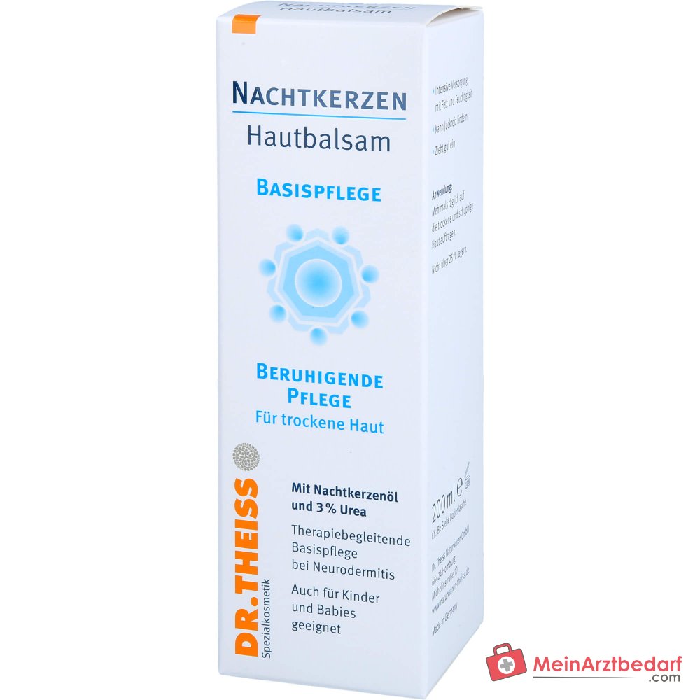 Dr. Theiss Nachtkerzen Hautbalsam Nachtkerzenöl / Urea / Squalan / Jojobaöl / Guaiazulen Creme, 200 ml.