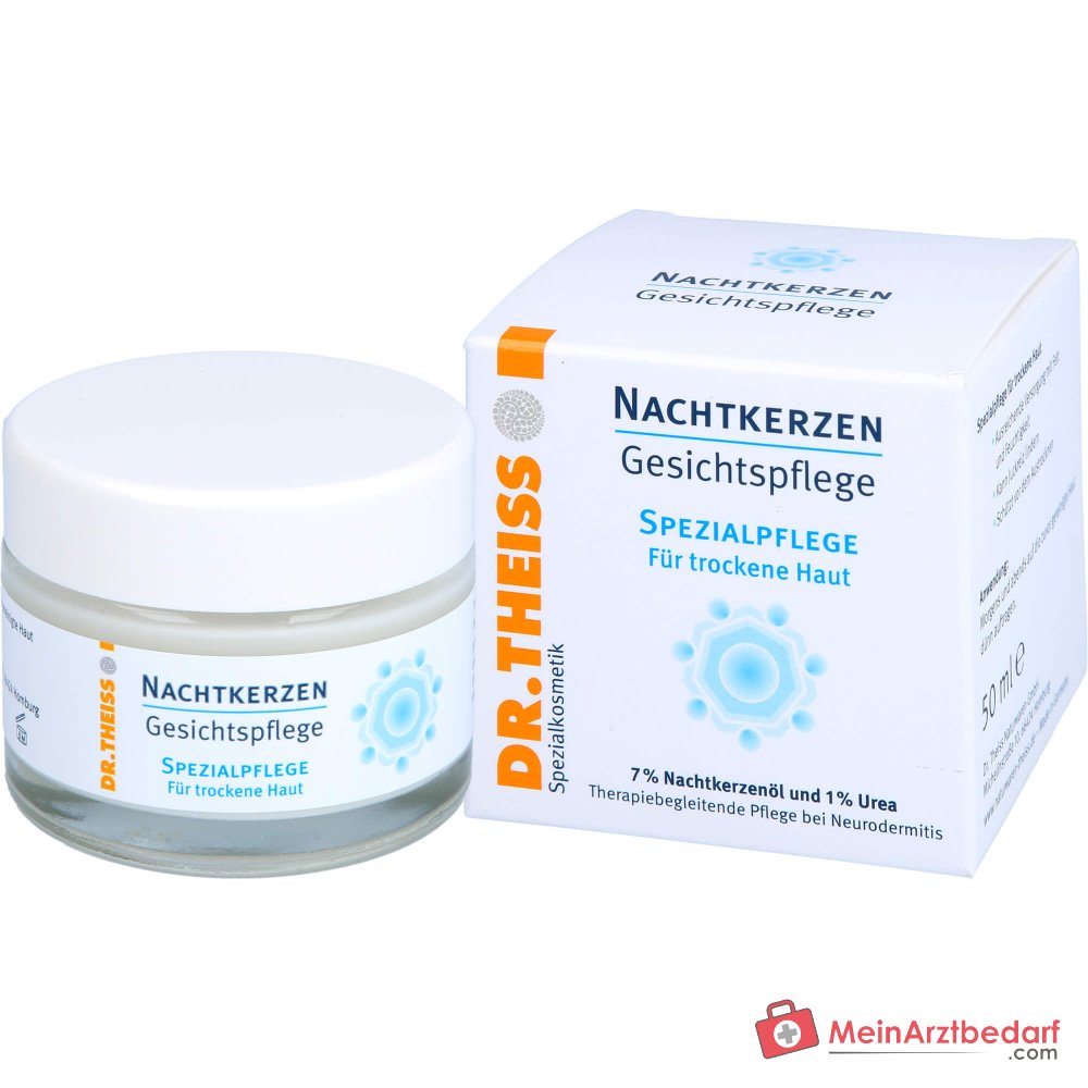 Dr. Theiss Nachtkerzen Gesichtspflege Nachtkerzenöl / Weizenkeimöl / Avocadoöl / Mandelöl / Urea Creme, 50 ml.