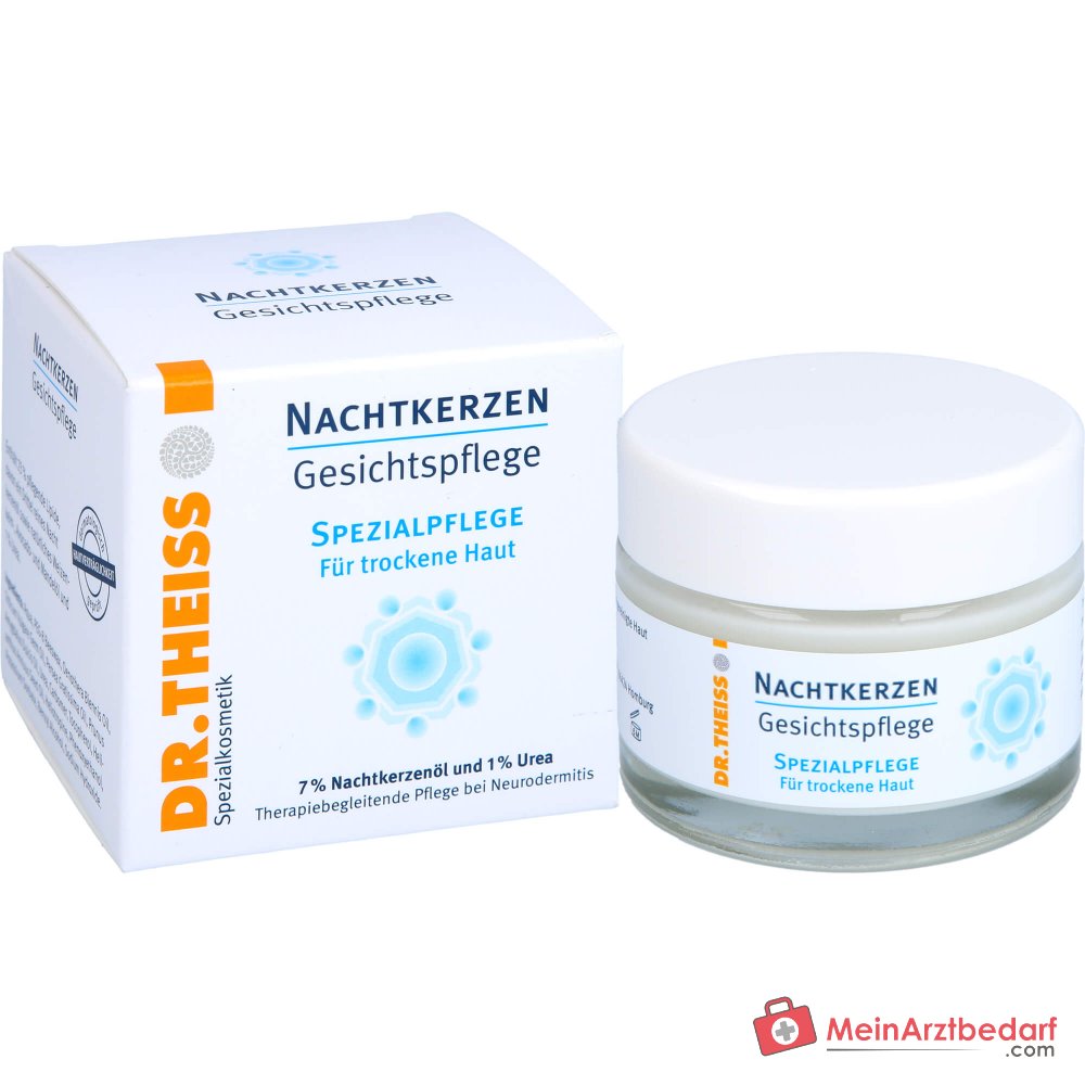 Dr. Theiss Nachtkerzen Gesichtspflege Nachtkerzenöl / Weizenkeimöl / Avocadoöl / Mandelöl / Urea Creme, 50 ml.