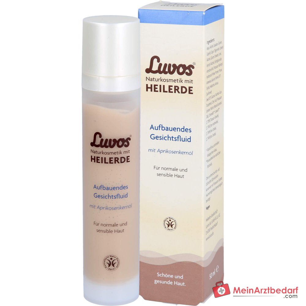 Luvos Heilerde Aufbauendes Gesichtsfluid Aprikosenkernöl Emulsion, 50 ml.