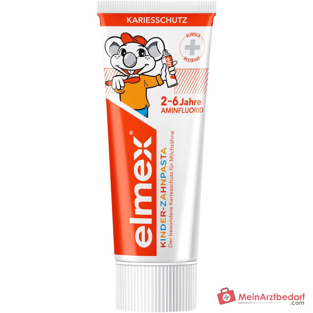 elmex Kinder-Zahnpasta Aminfluorid Zahnpasta, 50 ml.