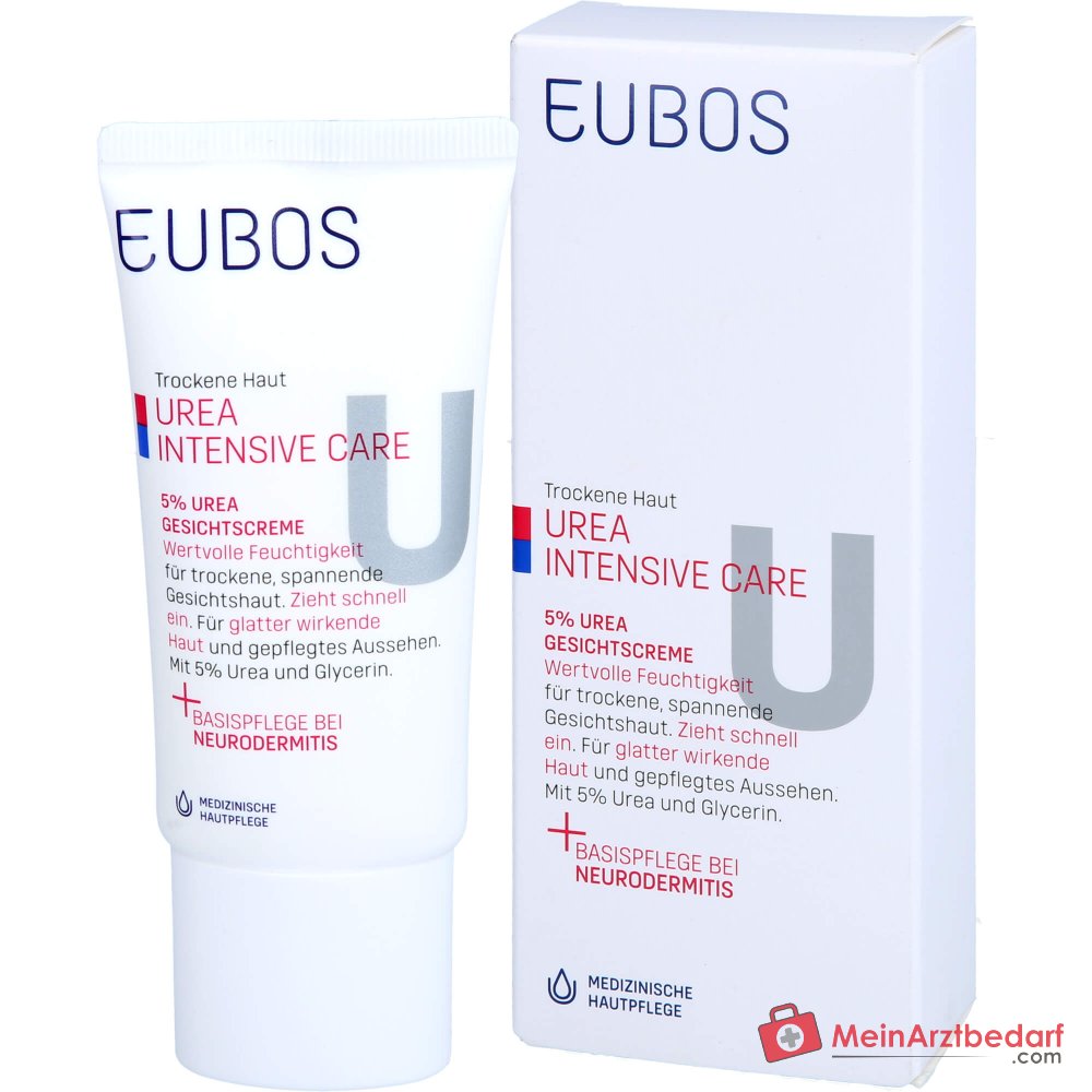 Eubos Piel Seca 5% Urea Crema Facial, 50 ml