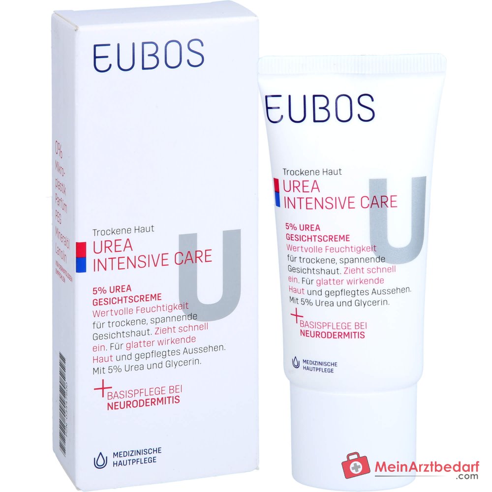 Eubos Trockene Haut Urea 5% Gesichtscreme, 50 ml.