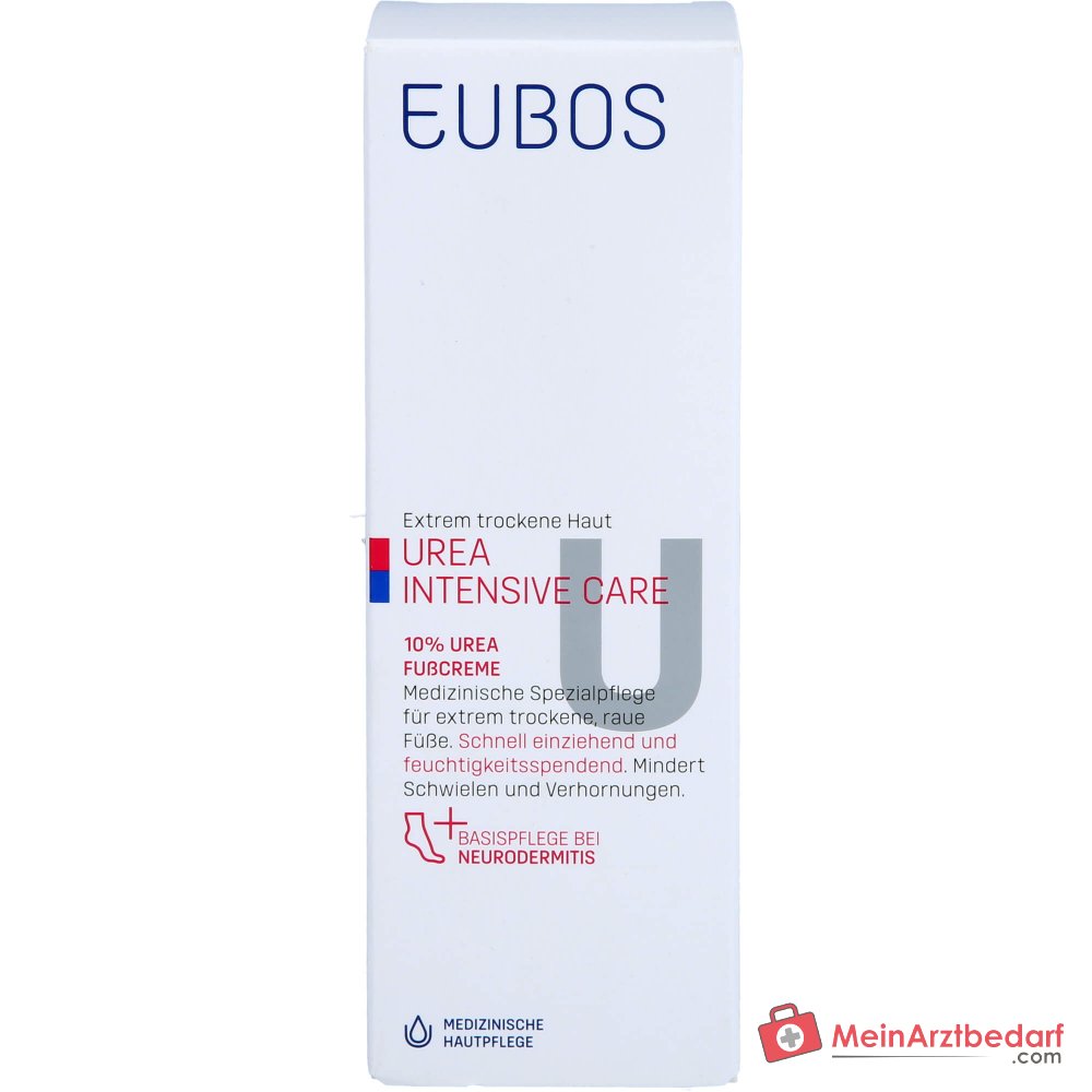 Eubos Urea Cuidado Intensivo 10% Urea Crema de Pies, 100 ml