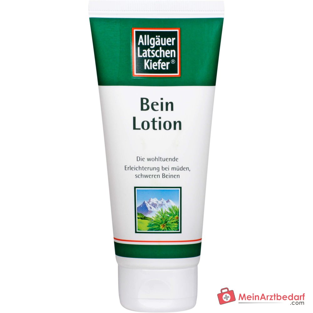 Allgäuer Latschenkiefer Bein Lotion Latschenkiefernöl / Rosskastanienextrakt / Efeuextrakt / Hamamelisextrakt Lotion, 100 ml.