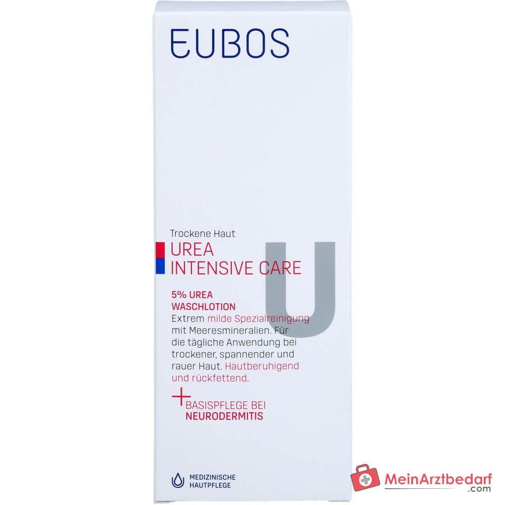 Eubos Piel Seca 5% Urea Loción Limpiadora, 200 ml