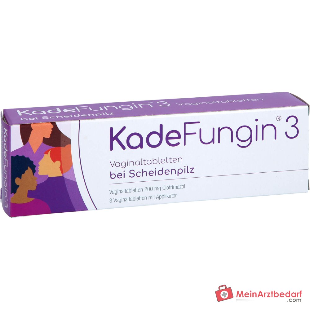 KadeFungin 3 Clotrimazol Vaginaltabletten, 3 St., 3 Stück.