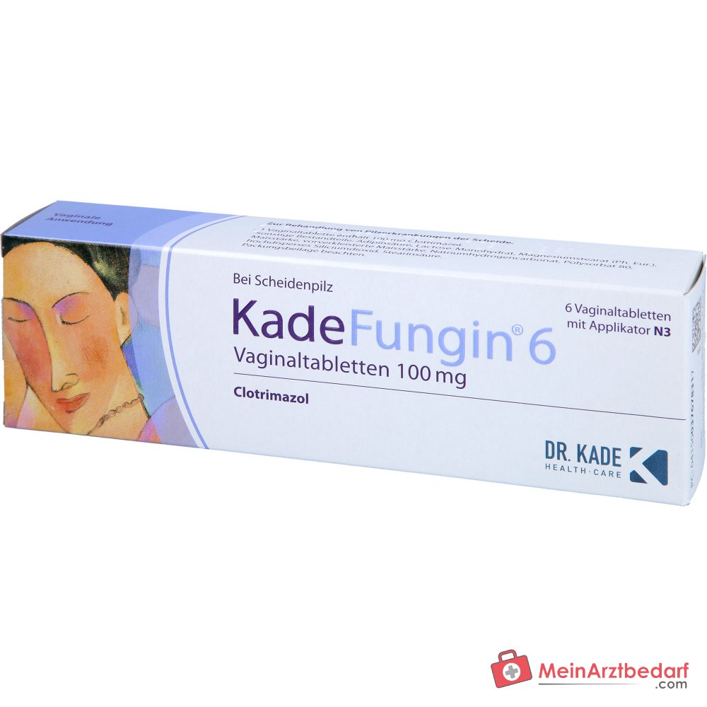 KadeFungin 6 Clotrimazol Vaginaltabletten, 6 St..