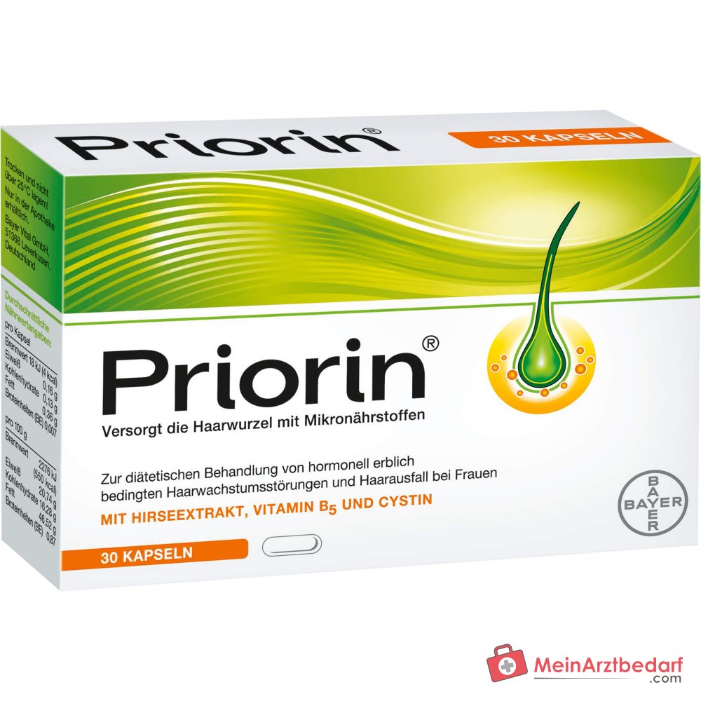 Priorin Kapseln bei Haarausfall, 30 St..