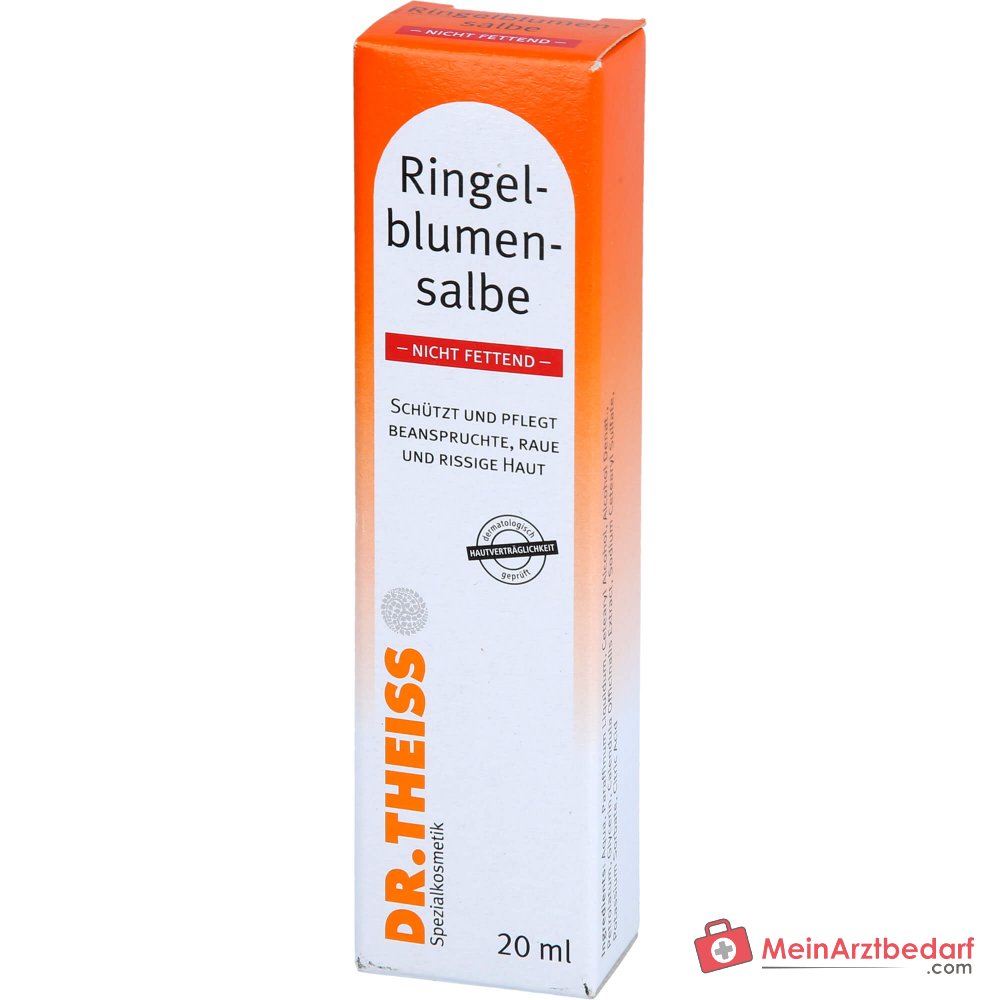 Dr. Theiss Ringelblumen-Salbe nicht fettend Calendula Officinalis Extract Salbe, 20 ml.