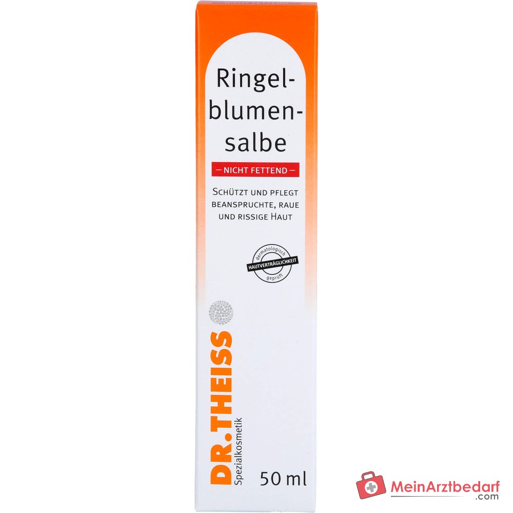 Dr. Theiss Ringelblumen-Salbe nicht fettend Calendula Officinalis Extrakt Salbe, 50 ml.
