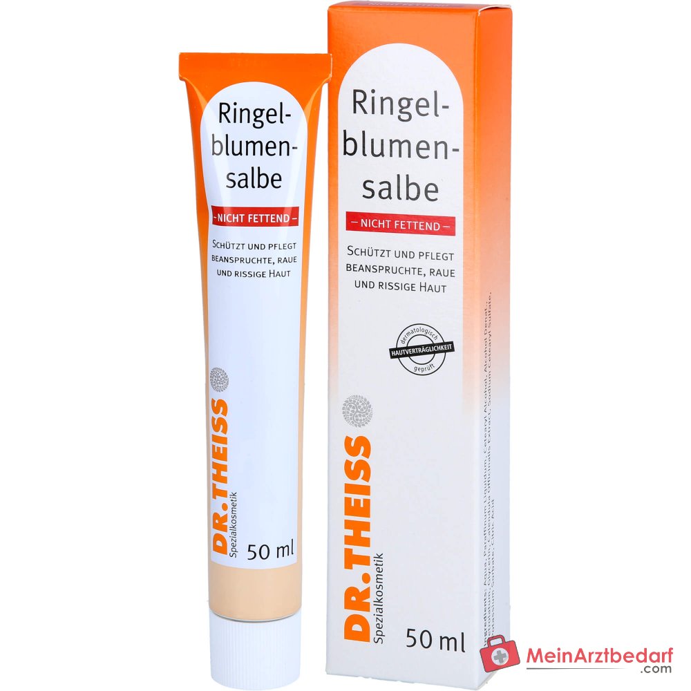 Dr. Theiss Ringelblumen-Salbe nicht fettend Calendula Officinalis Extrakt Salbe, 50 ml.