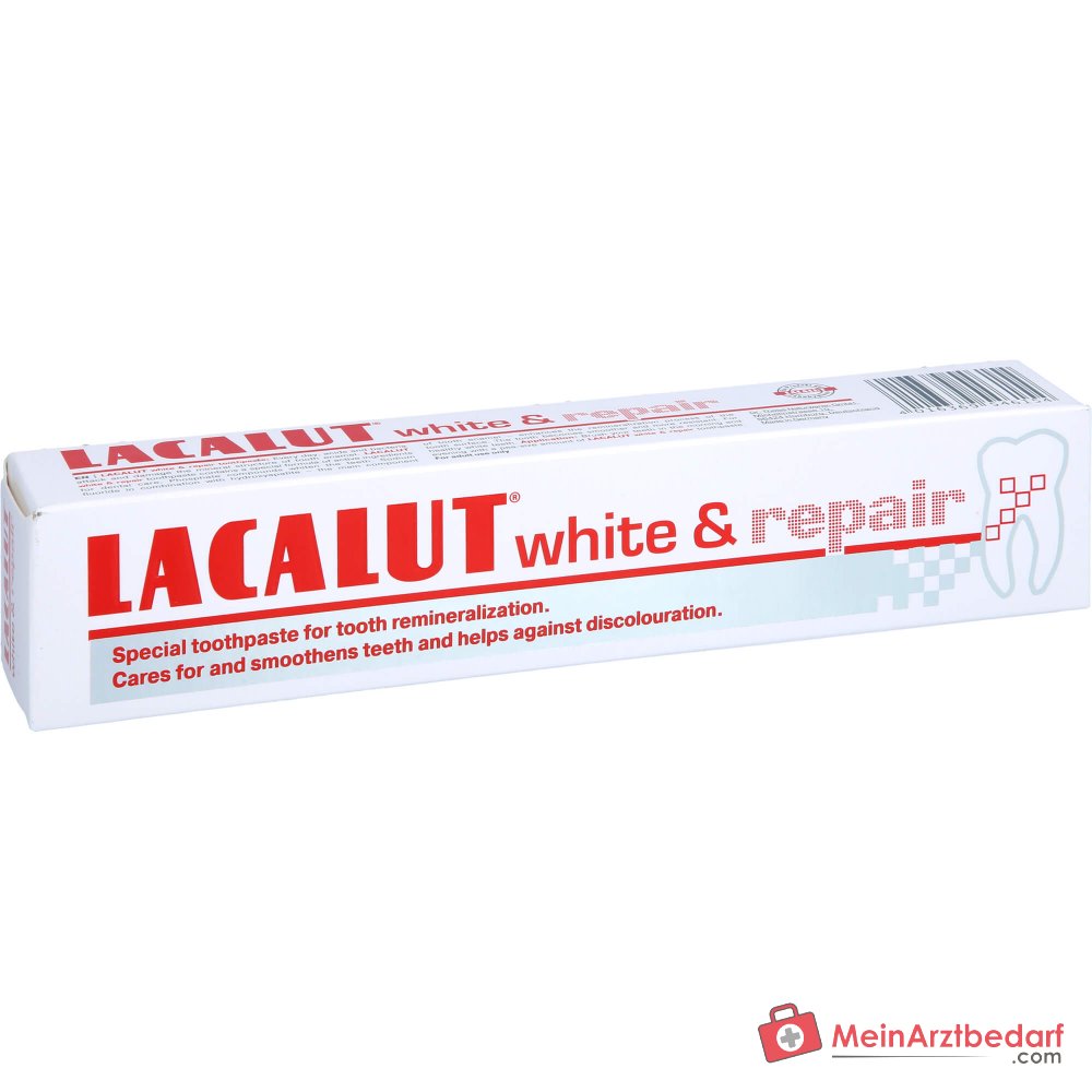 Lacalut white & repair Natriumfluorid / Hydroxylapatit Zahncreme, 75 ml.