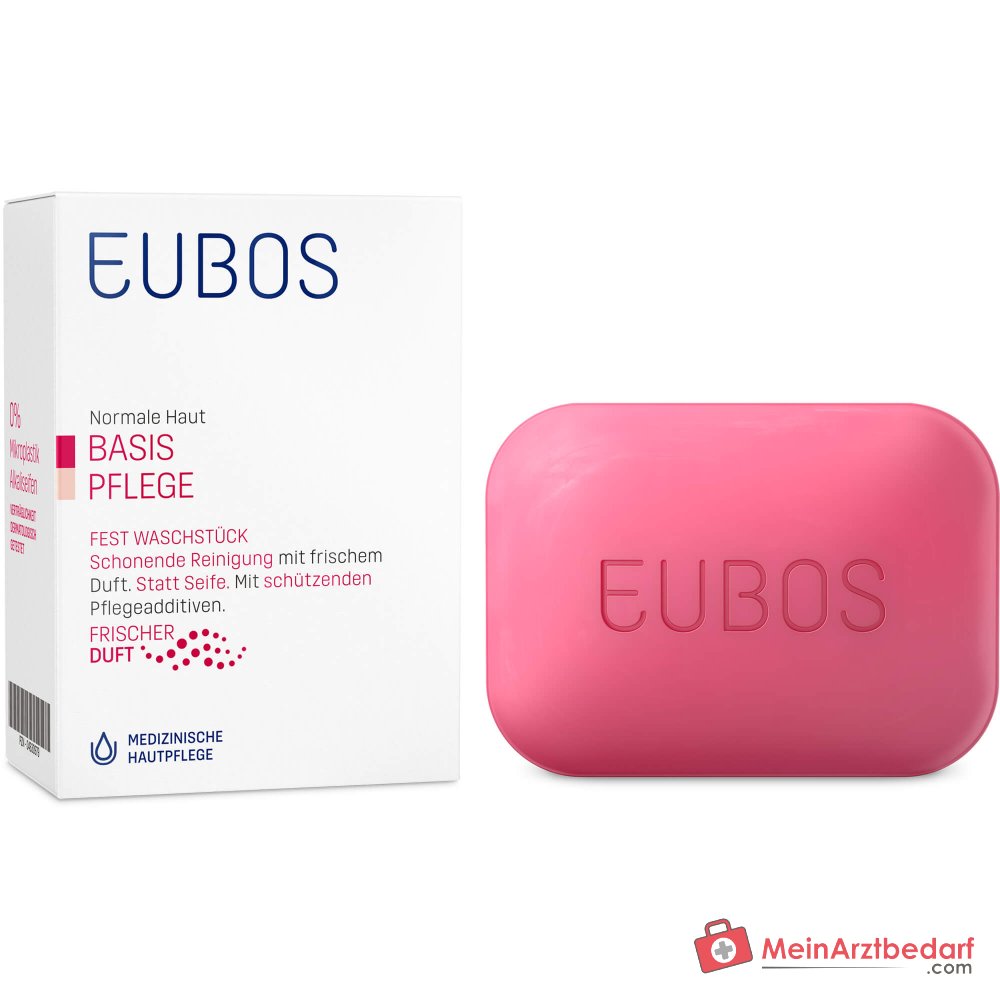Eubos Fest Waschstück Rot Seife, 125 g