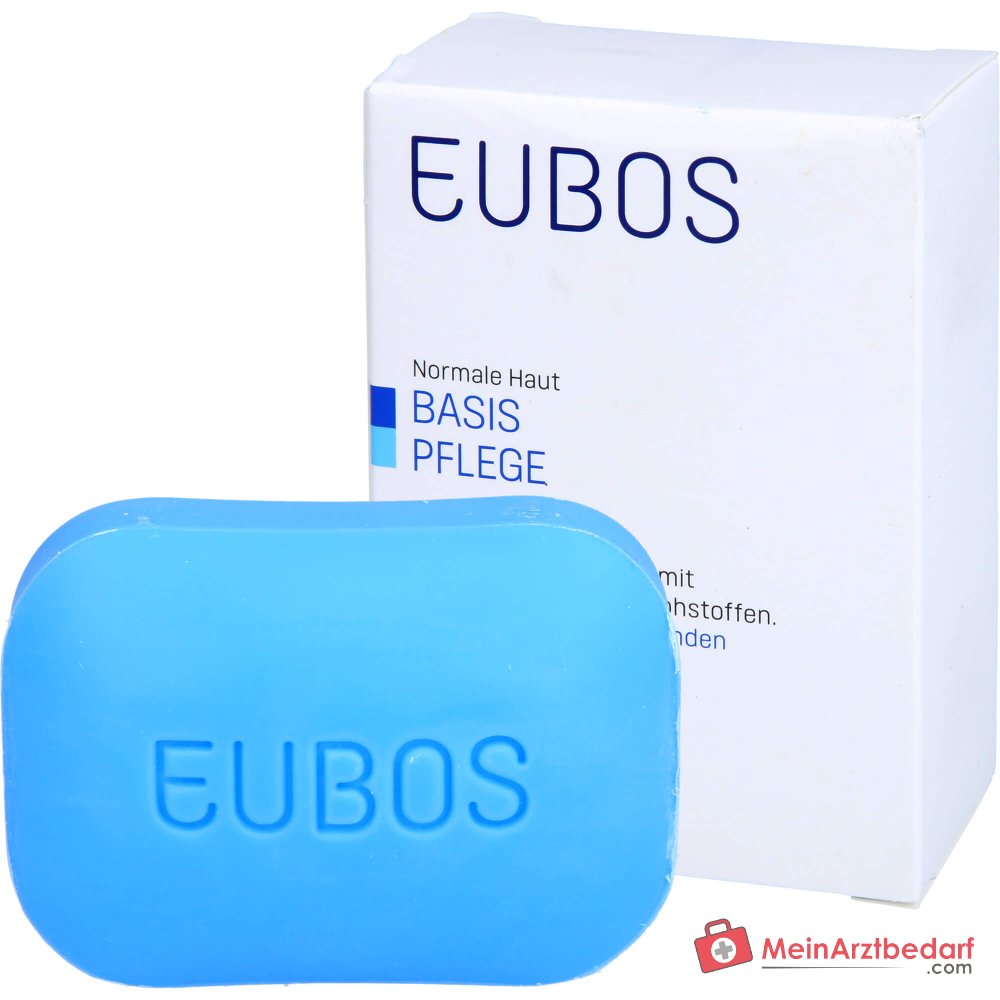 Eubos Fest Waschstück Blau unparfümiert, 125 g