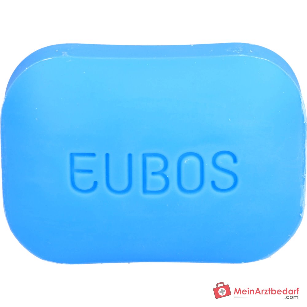 Eubos Fest Waschstück Blau unparfümiert, 125 g
