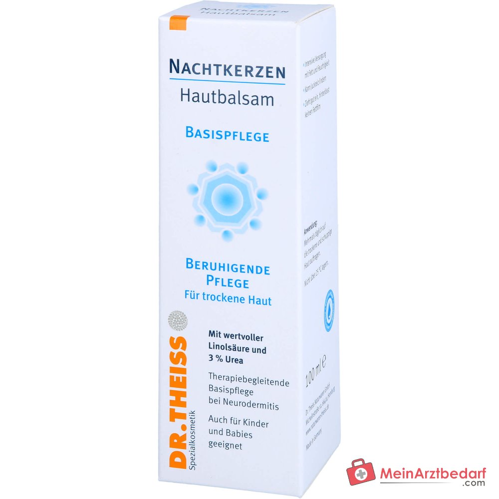Dr. Theiss Nachtkerzen Hautbalsam Nachtkerzenöl / Urea / Squalan / Jojobaöl / Guaiazulen Creme, 100 ml.