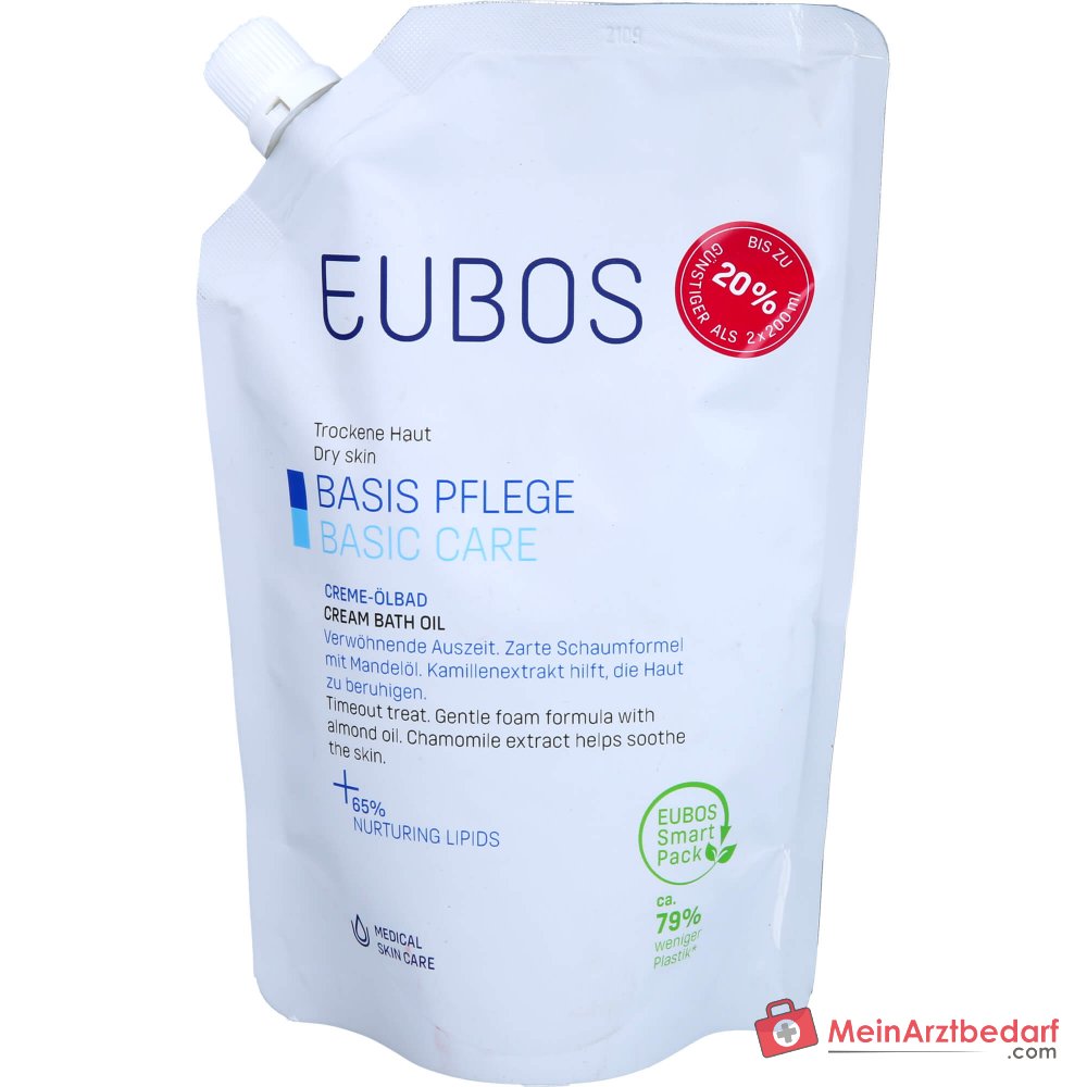 Eubos Basis Pflege Creme-Ölbad Nachfüllbeutel, 400 ml