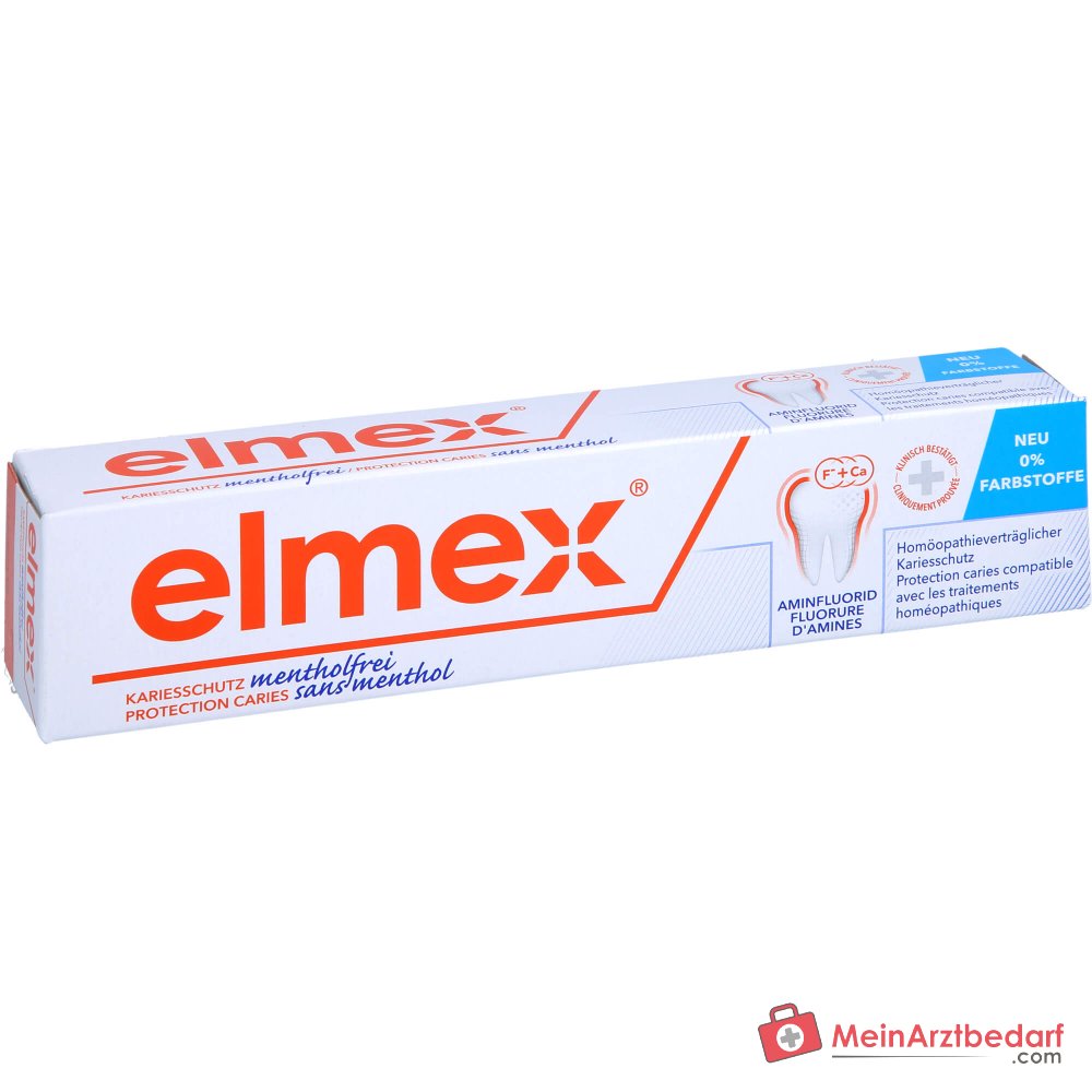 elmex mentholfrei Zahnpasta, 75 ml.