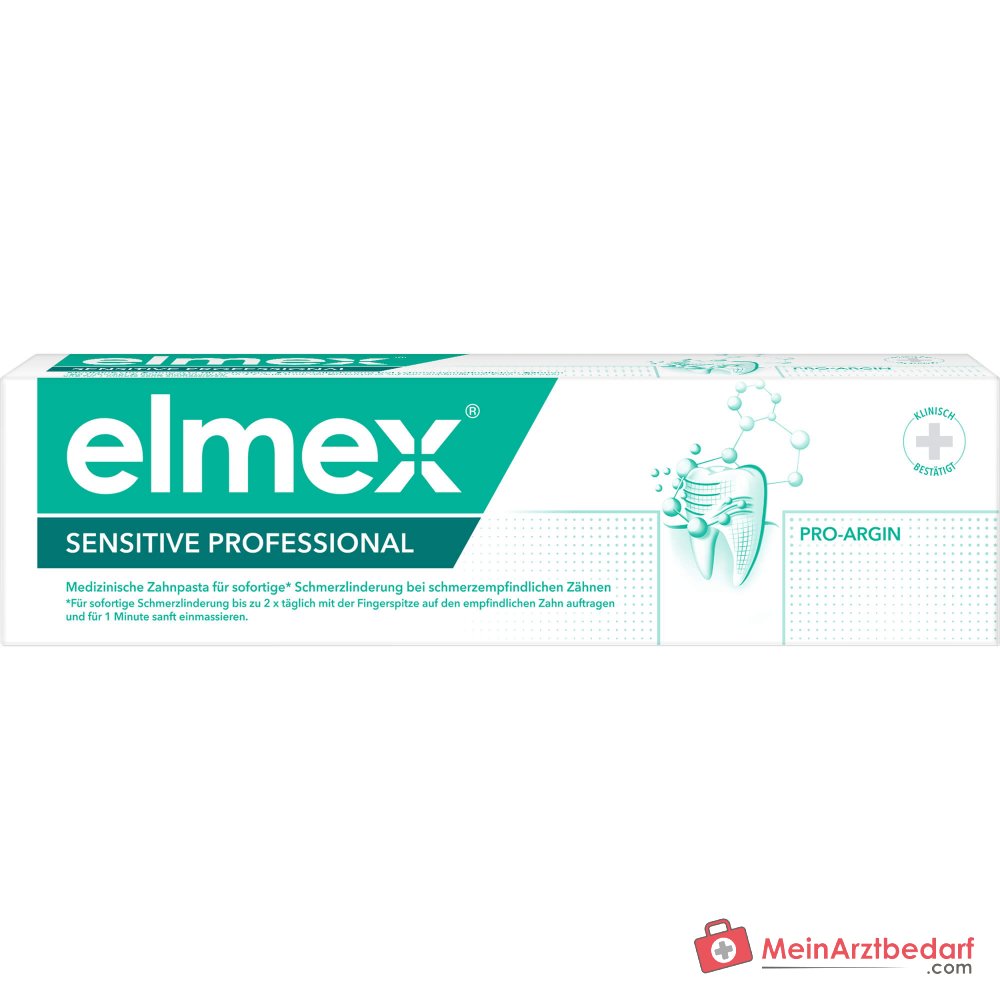 elmex Sensitive Professional Arginin / Calciumcarbonat Zahnpasta, 75 ml.