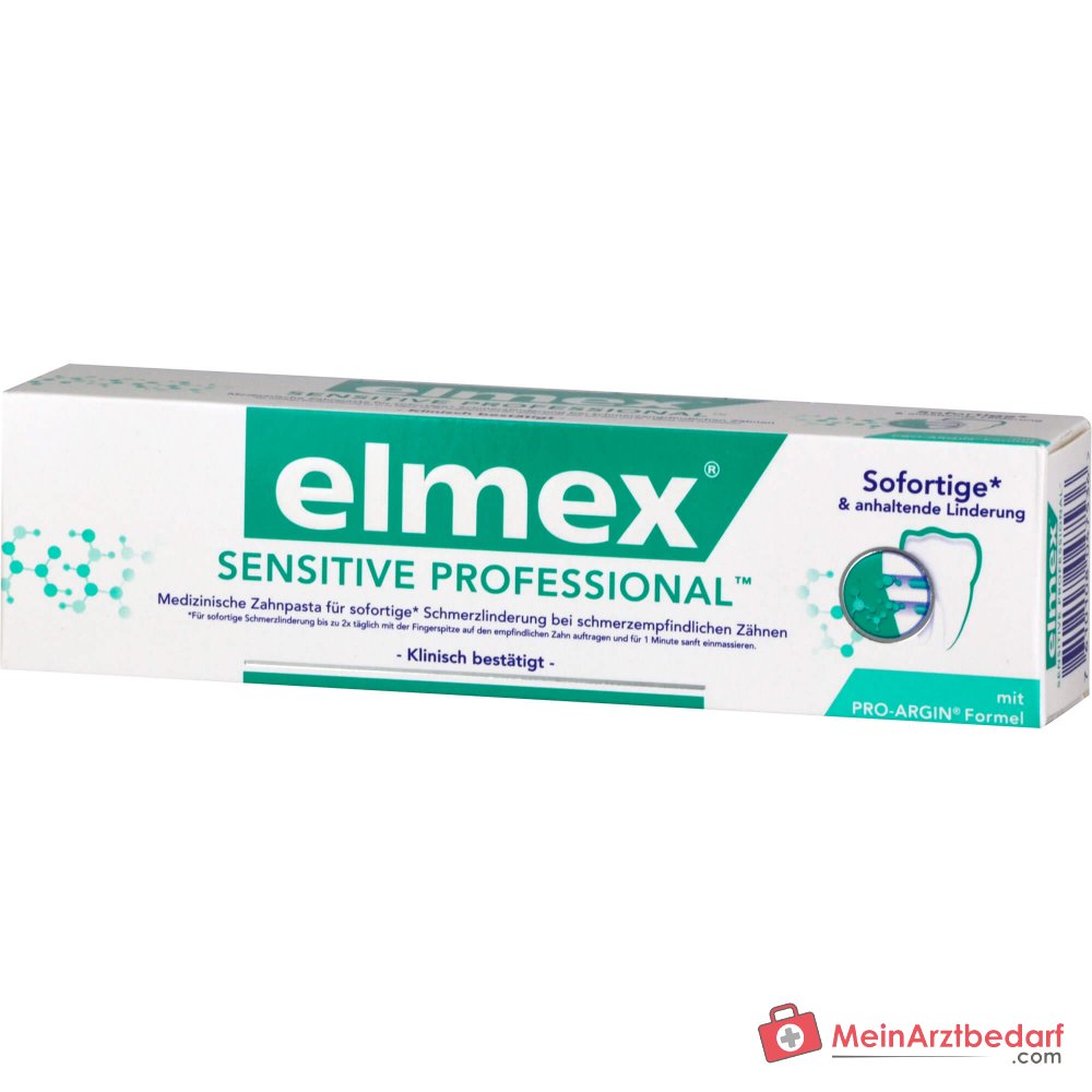 elmex Sensitive Professional Arginin / Calciumcarbonat Zahnpasta, 75 ml.