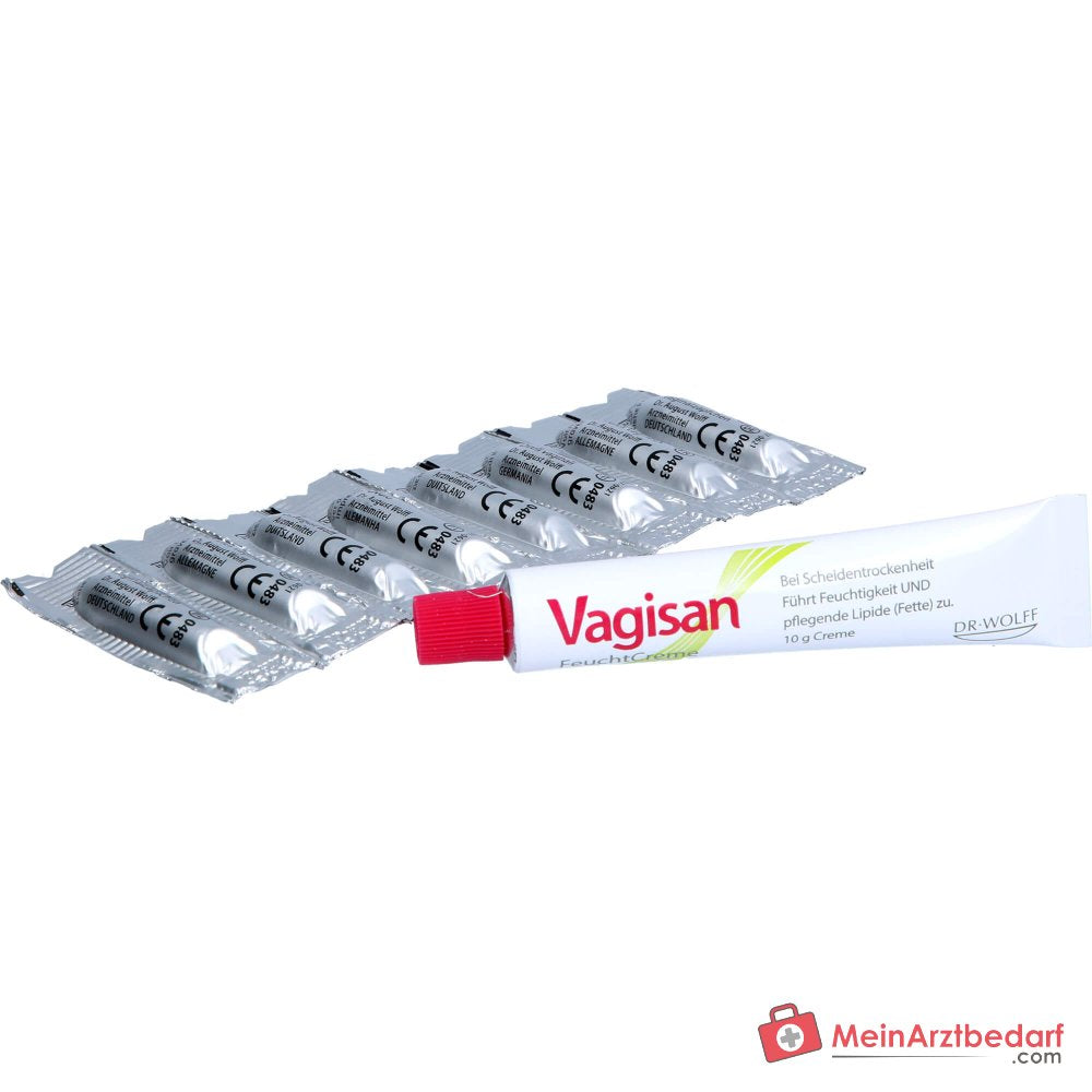 Vagisan FeuchtCreme Kombi Vaginalzäpfchen und Creme, 8 Ovula + 10 g.