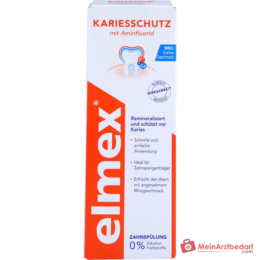elmex Kariesschutz Aminfluorid Zahnspülung, 400 ml.