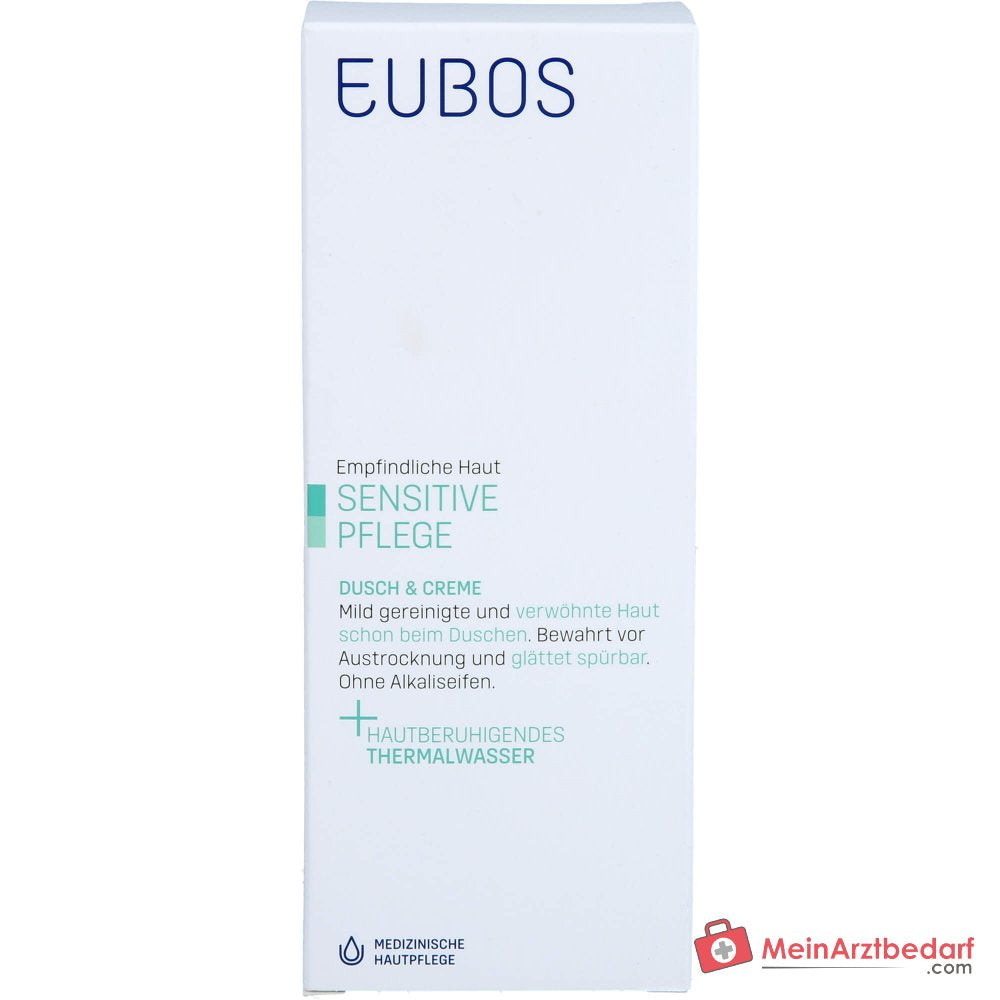 Emulsión de Ducha y Crema Eubos Sensitive, 200 ml