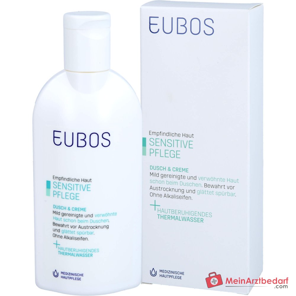 Emulsión de Ducha y Crema Eubos Sensitive, 200 ml