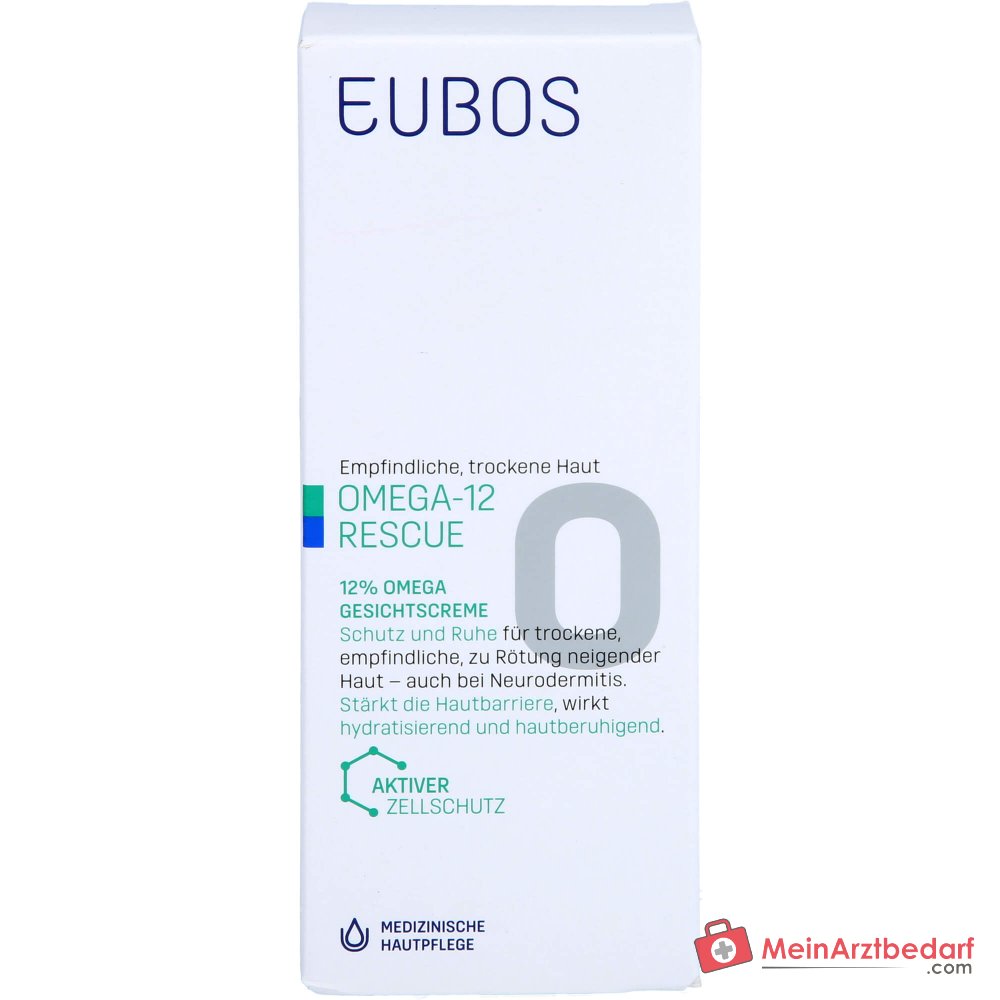 Eubos Omega-12 Rescue 12% Omega Gezichtscrème, 50 ml