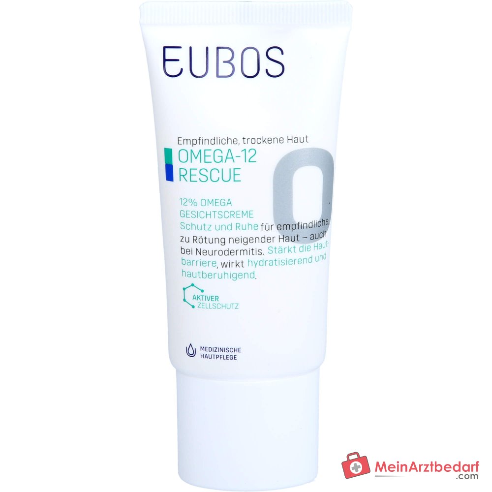 Eubos Omega-12 Rescue 12% Omega Crema Facial, 50 ml