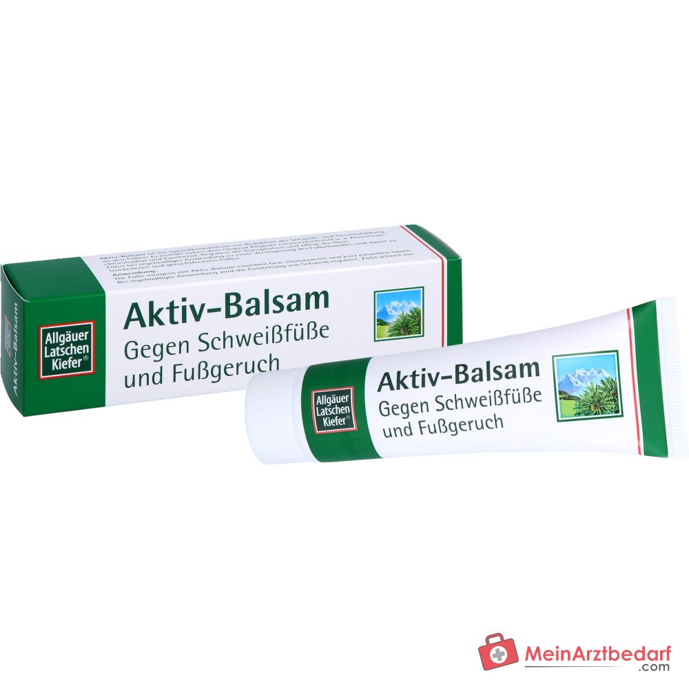 Allgäuer Latschenkiefer Aktiv-Balsam Aluminiumchlorohydrat / Panthenol / Latschenkiefernöl Creme, 50 ml.