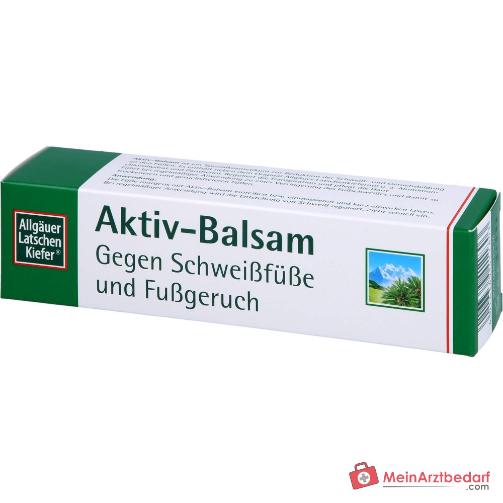 Allgäuer Latschenkiefer Aktiv-Balsam Aluminiumchlorohydrat / Panthenol / Latschenkiefernöl Creme, 50 ml.