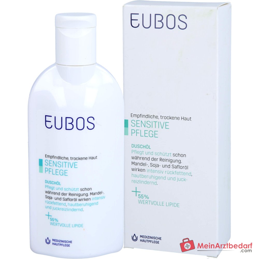 Eubos Sensitive Aceite de Ducha F, 200 ml
