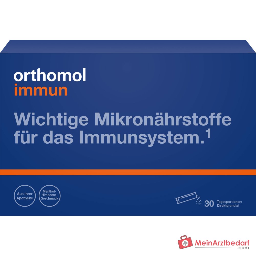 Orthomol Immun Direktgranulat Himbeer-Menthol, 30 St..