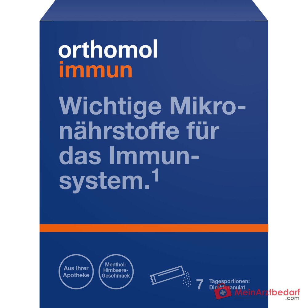 Orthomol Immun Direktgranulat Menthol-Himbeere, 7 St..
