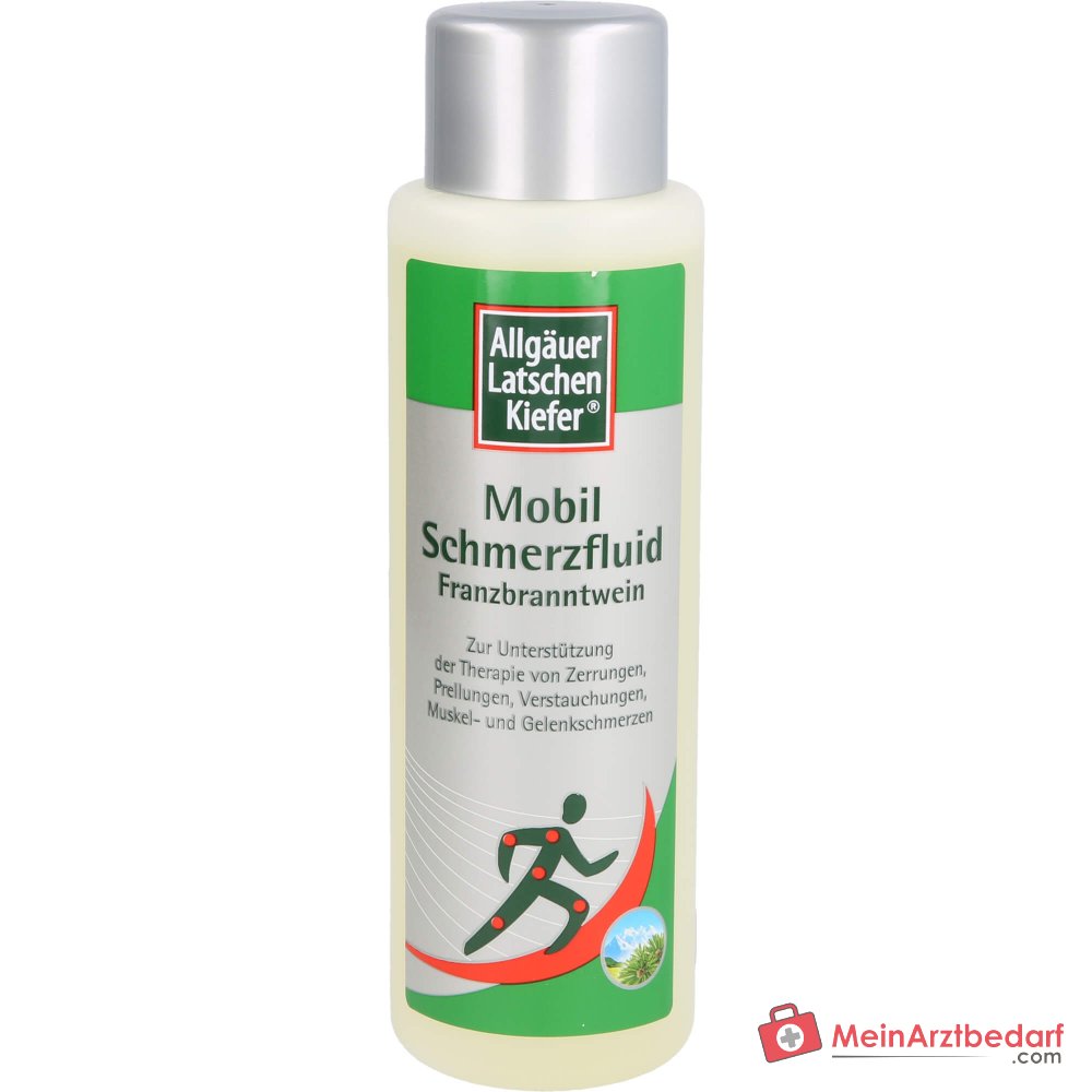Allgäuer Latschenkiefer Mobil Schmerzfluid Campher / Ethanol Franzbranntwein Lösung, 250 ml.