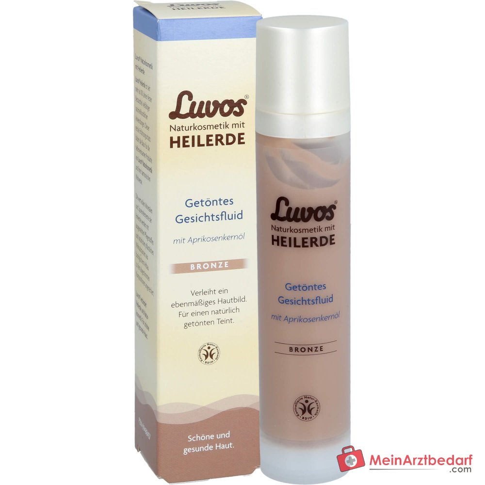 Luvos Naturkosmetik getöntes Gesichtsfluid Bronze, 50 ml.